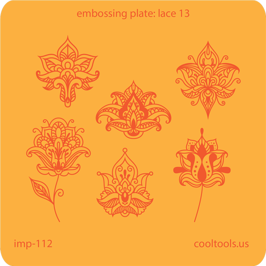 Jewelry Embossing Plate - Lace 13