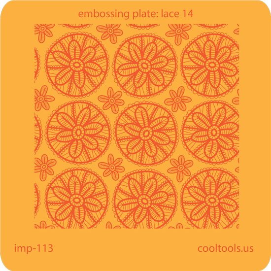 Jewelry Embossing Plate - Lace 14