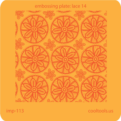 Jewelry Embossing Plate - Lace 14 - Cool Tools