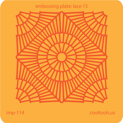 Jewelry Embossing Plate - Lace 15 - Cool Tools