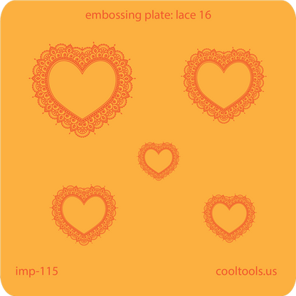 Jewelry Embossing Plate - Lace 16 - Cool Tools