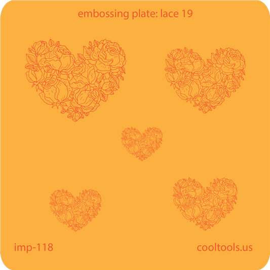 Jewelry Embossing Plate - Lace 19