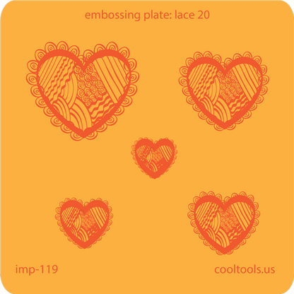Jewelry Embossing Plate - Lace 20 - Cool Tools