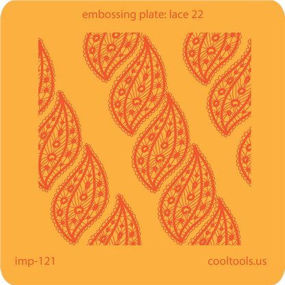 Jewelry Embossing Plate - Lace 22 - Cool Tools