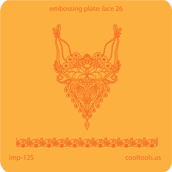 Jewelry Embossing Plate - Lace 26