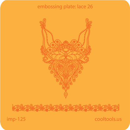 Jewelry Embossing Plate - Lace 26 - Cool Tools
