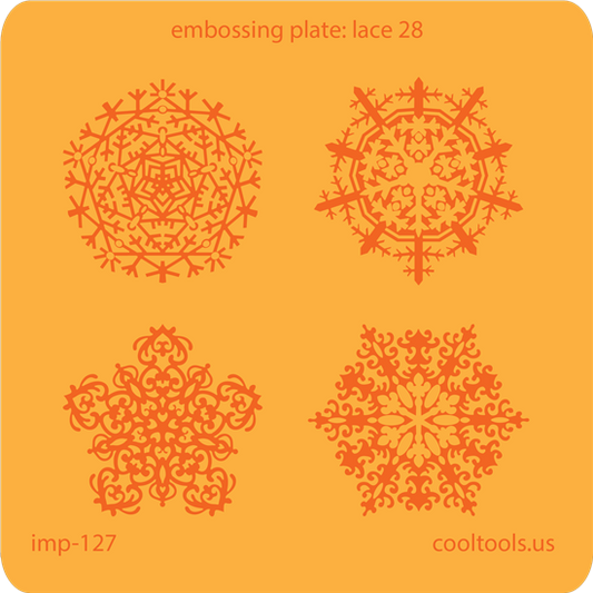 Jewelry Embossing Plate - Lace 28