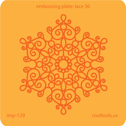 Jewelry Embossing Plate - Lace 30