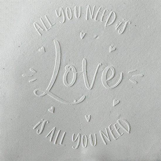 Jewelry Embossing Plate - All You Need is Love