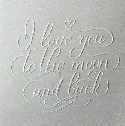 Jewelry Embossing Plate - I Love You to the Moon and Back - Cool Tools