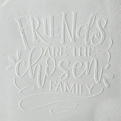 Jewelry Embossing Plate - Friends are the Chosen Family - Cool Tools