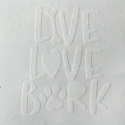 Jewelry Embossing Plate - Live Love Bark - Cool Tools