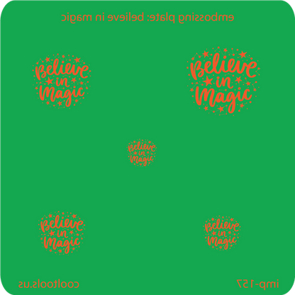 Jewelry Embossing Plate - Believe in Magic - Cool Tools