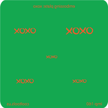 Jewelry Embossing Plate - XOXO - Cool Tools