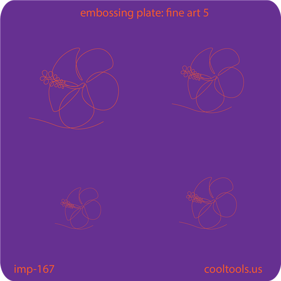 Jewelry Embossing Plate - Fine Art 5