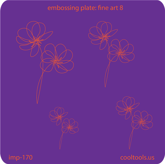 Jewelry Embossing Plate - Fine Art 8