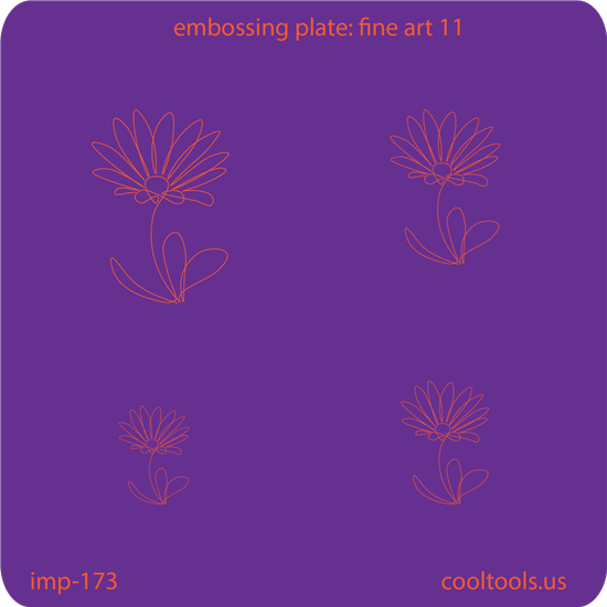 Jewelry Embossing Plate - Fine Art 11