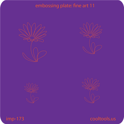 Jewelry Embossing Plate - Fine Art 11 - Cool Tools