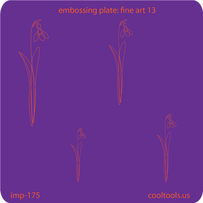 Jewelry Embossing Plate - Fine Art 13 - Cool Tools