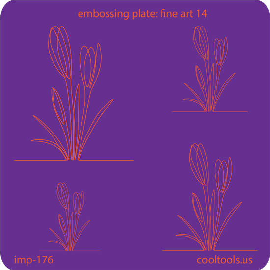 Jewelry Embossing Plate - Fine Art 14