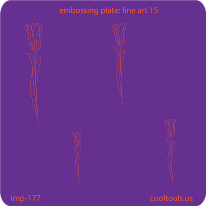 Jewelry Embossing Plate - Fine Art 15 - Cool Tools