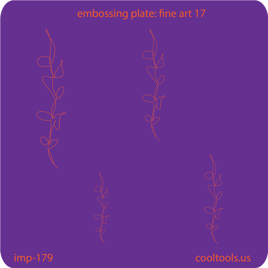 Jewelry Embossing Plate - Fine Art 17