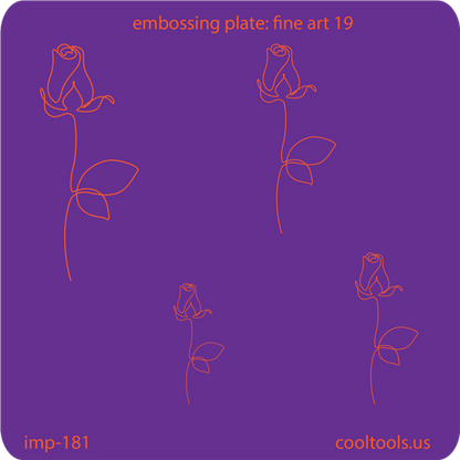 Jewelry Embossing Plate - Fine Art 19 - Cool Tools