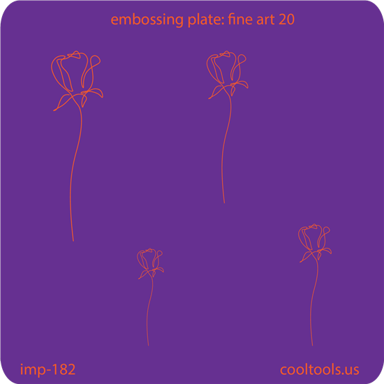 Jewelry Embossing Plate - Fine Art 20