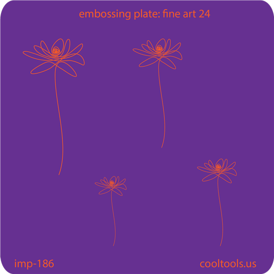 Jewelry Embossing Plate - Fine Art 24