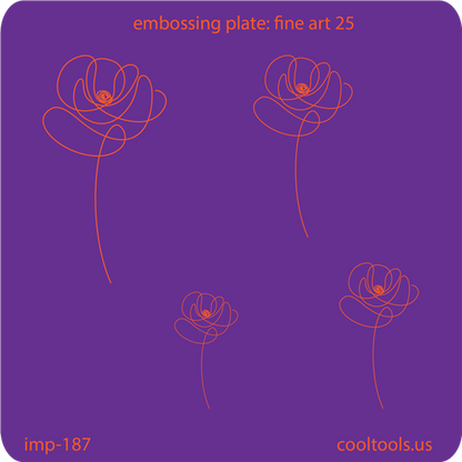Jewelry Embossing Plate - Fine Art 25 - Cool Tools