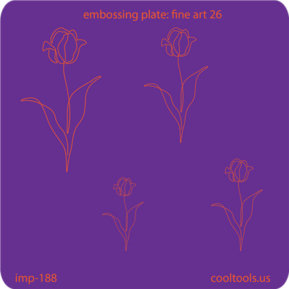 Jewelry Embossing Plate - Fine Art 26 - Cool Tools