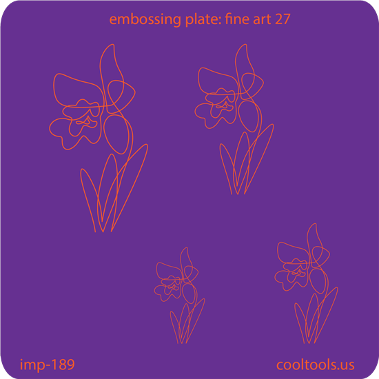 Jewelry Embossing Plate - Fine Art 27