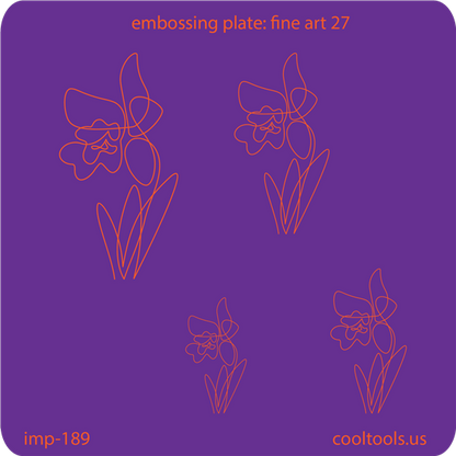 Jewelry Embossing Plate - Fine Art 27 - Cool Tools