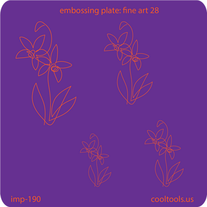 Jewelry Embossing Plate - Fine Art 28 - Cool Tools