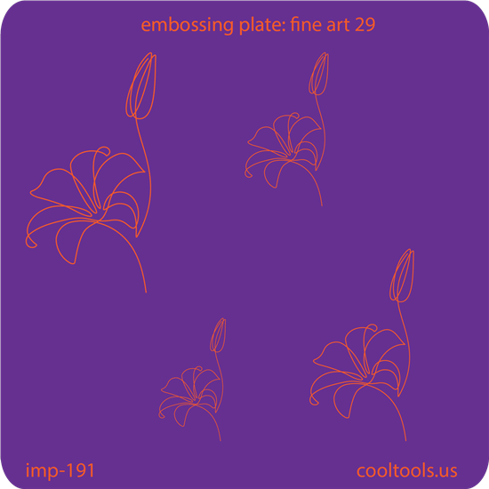 Jewelry Embossing Plate - Fine Art 29