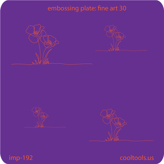 Jewelry Embossing Plate - Fine Art 30