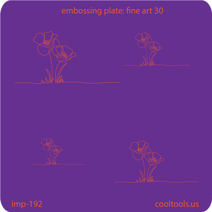 Jewelry Embossing Plate - Fine Art 30 - Cool Tools