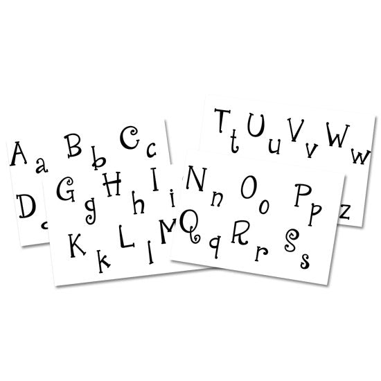 Jewel Stamps - Initials Complete Alphabet - Cute 'N Quirky design