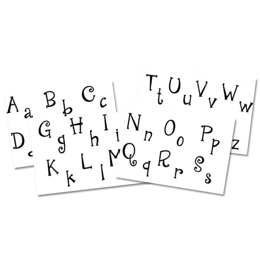 Jewel Stamps - Initials Complete Alphabet - Cute 'N Quirky design