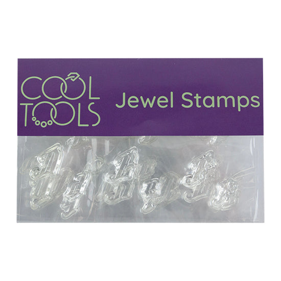 Jewel Stamps - Initials Complete Alphabet - Gothic Scroll package