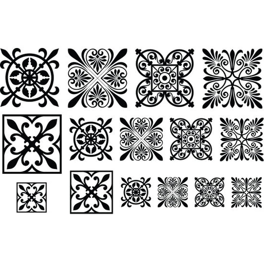 Jewel Stamps - Filigree Squares 2 design