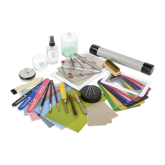 Metal Clay Basic Tool Kit Any type of clay can be used with this kit meant to get you started in metal clay. In addition to this kit, you’ll need to choose a firing method and clay.