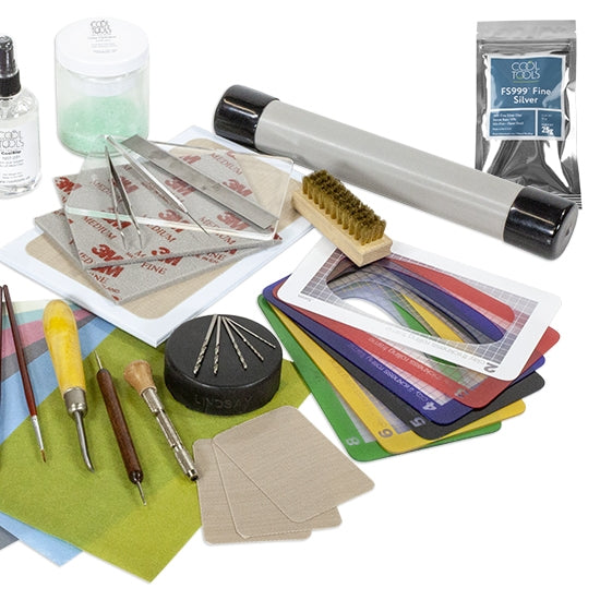 Metal Clay Basic Tool Kit This kit includes everything you need to get started with FS999 Fine Silver Clay (New Formula) at a discounted rate. In addition to this kit, you’ll need a kiln and firing accessories.