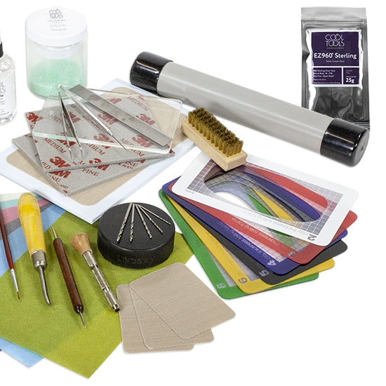 Metal Clay Basic Tool Kit This kit includes everything you need to get started with EZ960 Sterling Silver Clay at a discounted rate. In addition to this kit, you’ll need a kiln and firing accessories.