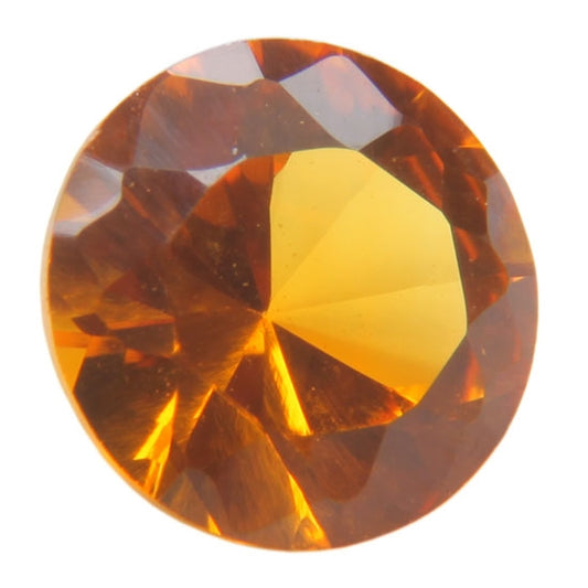 Lab Gemstone - Corundum Citrine - Round