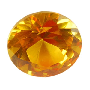 Lab Gemstone - Padparadscha Sapphire - Round 6mm Pkg/2