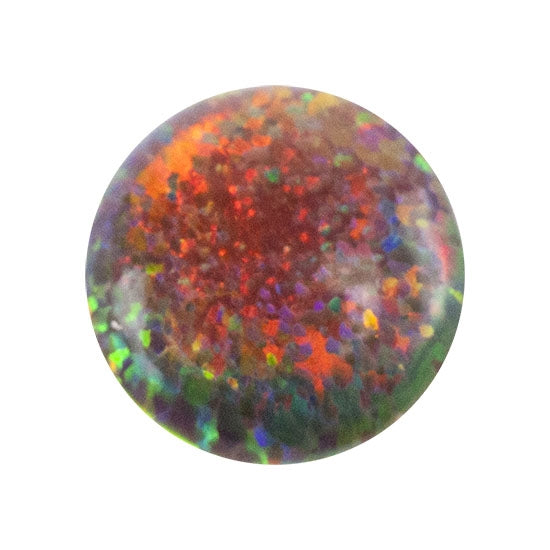 Imitation Red Opal Gemstone - Cabochon Round