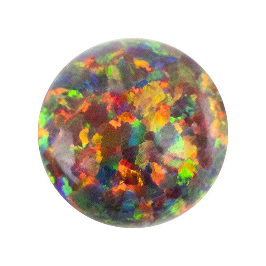 Imitation Red Opal Gemstone - Cabochon Round