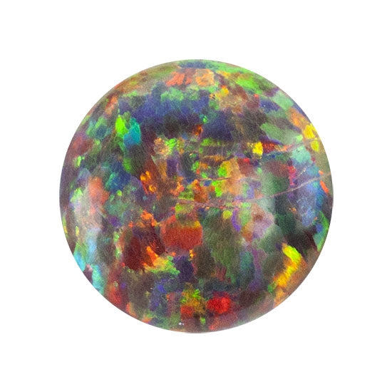 Imitation Red Opal Gemstone - Cabochon Round