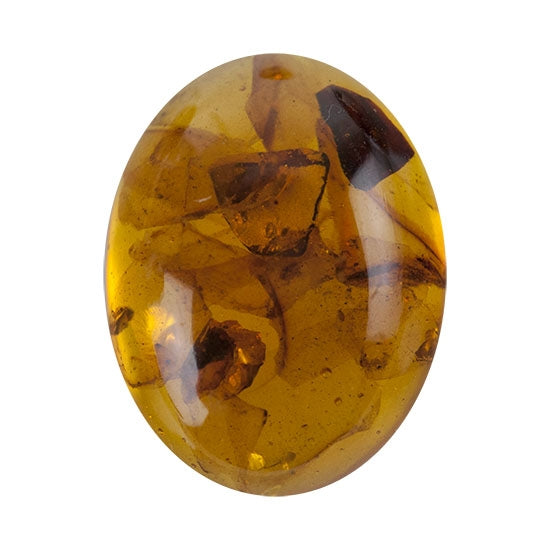 Cabochon Oval Amber Gemstone example three